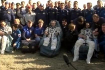 Члены команды 39й экспедиции возвратилась на Землю после 188 дней в космосе