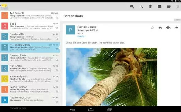 Google объявила о почтовом приложение для Android