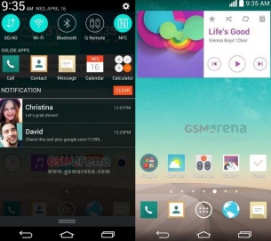 Утечка скриншотов пользовательского интерфейса LG G3, объявлена Google, как плановая