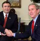 Саакашвили и Буш: в тени президента Путина