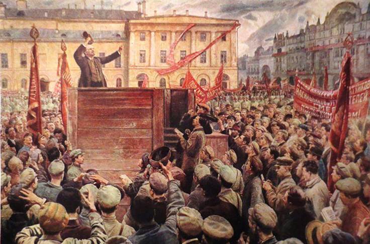 Октябрьская революция в картинах русских художников